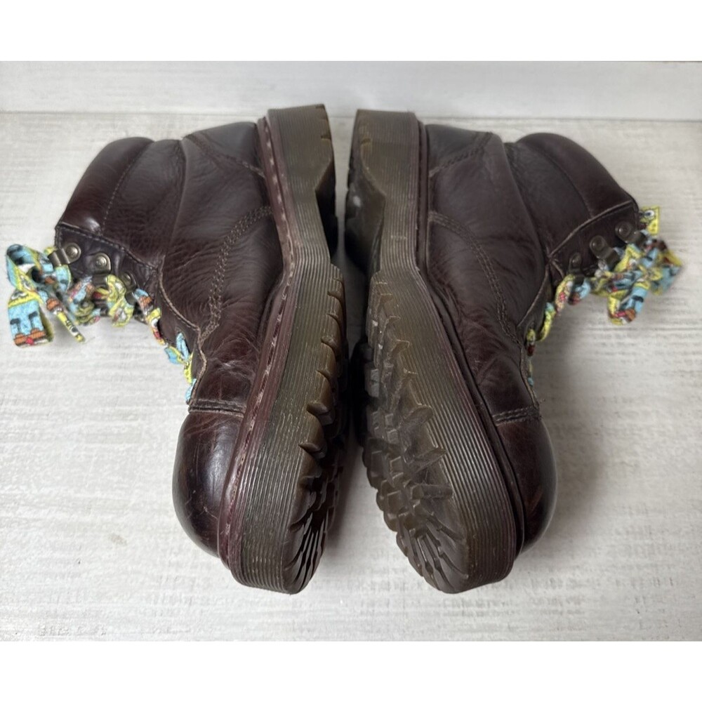 Vintage Dr Doc Marten's Boots Leather Brown 8287 England Grizzly Men's Size 8 - Picture 5 of 15
